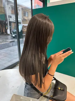 セミロング カラー M所属・ハイトーン/透け感 カラー🎀真香のヘアスタイル