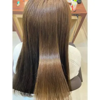 ミディアム カラー パーマ オーガニックカラー/ 髪質改善/ボブのヘアスタイル