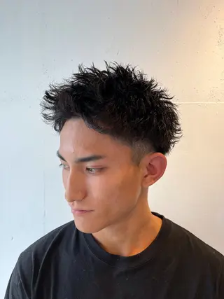 パーマ メンズ ⚡️メンズ/波巻き/ 片岡篤宣/水戸⚡️のヘアスタイル