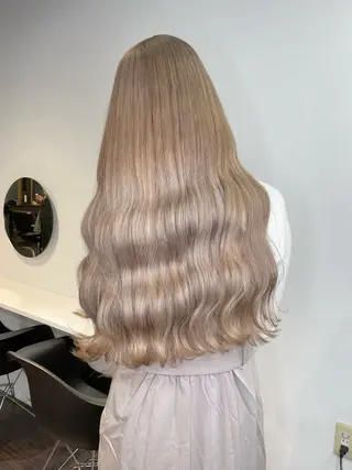 ロング カラー ヘアアレンジ maoブリーチ無し 似合わせカラーのヘアスタイル