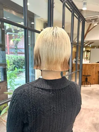 ショート ボブレイヤー/ ブリーチ/miyuuのヘアスタイル