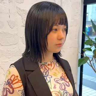 ミディアム カラー 🌿レイヤーボブ/パ ーマ🌿　木梨健太のヘアスタイル