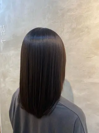 ミディアム カラー hair&culture gallery moloco　神保町　九段下店所属・RISA🩶🐈‍⬛ カット✨透明感カラーのヘアスタイル