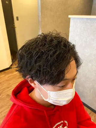 ショート パーマ 野呂 隼人のヘアスタイル