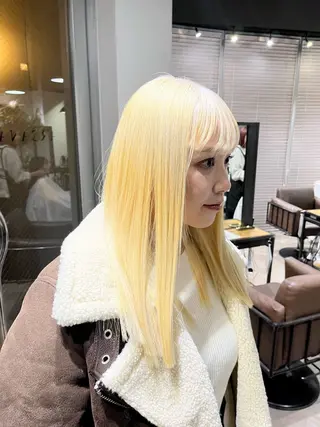 ロング 山影✨バレイヤージュ ハイライト✨メンズ◎のヘアスタイル