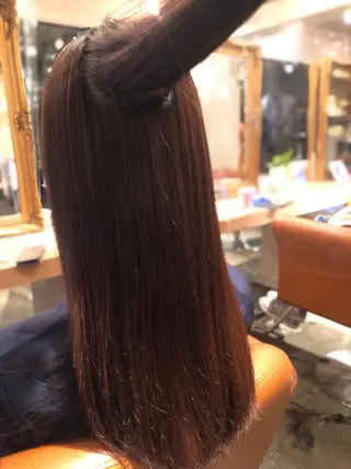 セミロング 韓国風カット/ 髪質改善 黒崎のヘアスタイル