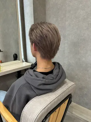 ミディアム カラー メンズ 長谷川 湧のヘアスタイル