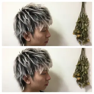 ショート カラー メンズ サトウ レンマのヘアスタイル