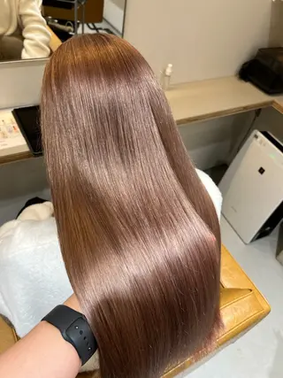 ロング カラー 艶髪ブリーチ/レイヤ ー/竹本幸希のヘアスタイル