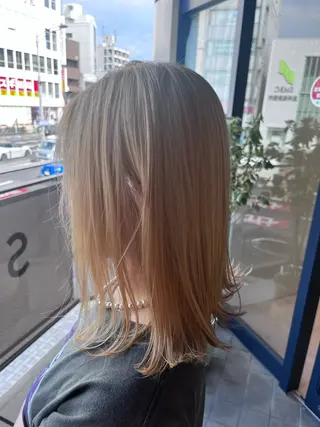 ミディアム カラー SALOWIN名古屋本山店所属・🍏ナガヤマ ヒデアキ🍏のヘアスタイル