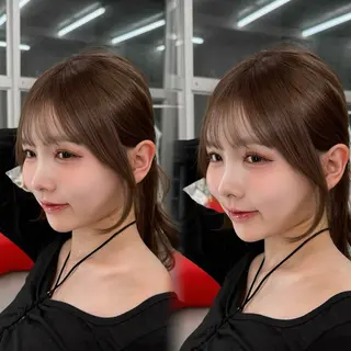 セミロング カラー 垢抜けトレンド レイヤー🩵廣戸楓のヘアスタイル