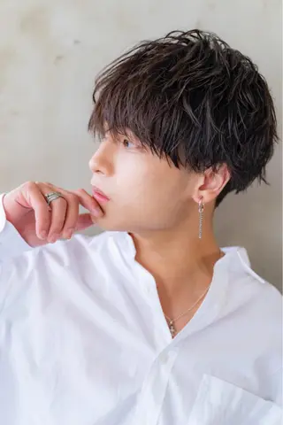 パーマ メンズ グレージュカラー🤎 mai🤎のヘアスタイル