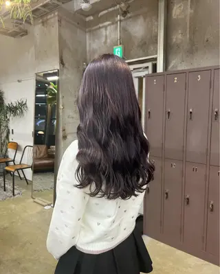 ロング 松井ゆら/ 酸性ストレート/暖色のヘアスタイル