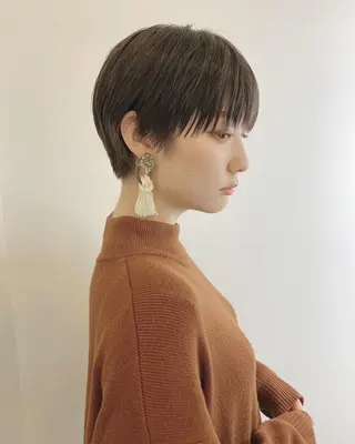 ショート ショート/ボブ/ パーマ/柏原良亮のヘアスタイル