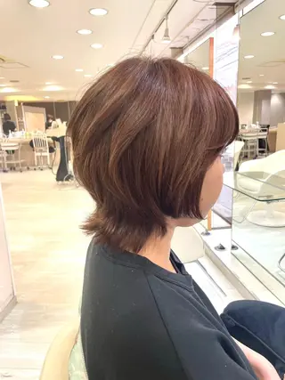 ショート カラー パーマ チーフデザイナー 西川凌史のヘアスタイル