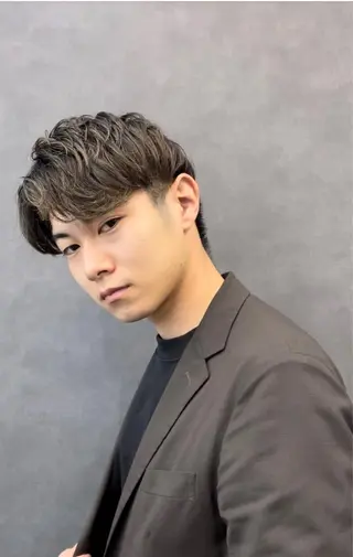 ショート パーマ メンズ 縮毛矯正💎髪質改善 レイヤー✨山内健太郎のヘアスタイル