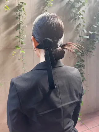 ロング ヘアアレンジ 【ヘアセット/美眉】 吉川玲のヘアスタイル