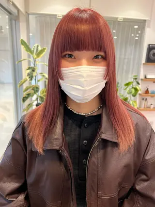 セミロング カラー 韓国風デザイン 💐MIZUKI💐のヘアスタイル