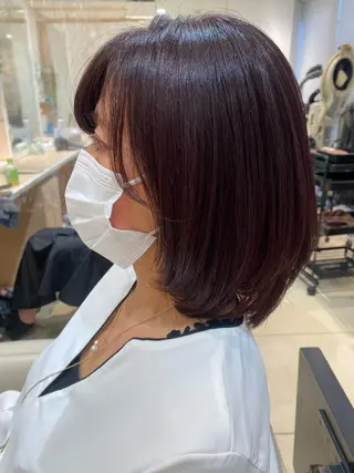 ミディアム カラー 🩵波巻き/ツイスパ HARU💎のヘアスタイル