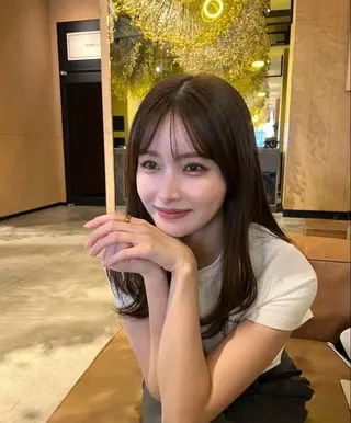 ロング カラー 莉乃/縮毛矯正/髪質 改善/艶カラーのヘアスタイル