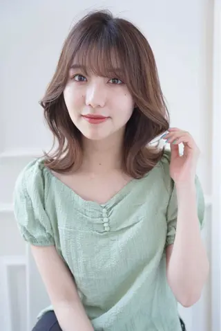 ミディアム レイヤー⭐️カラー ⭐️平川雅史のヘアスタイル