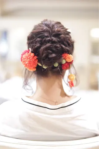 ショート ミディアム セミロング ヘアアレンジ ReMix 新宿店所属・タジマ ヤスヒサのヘアスタイル