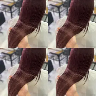 ロング カラー 髪質改善×矯正🫧 韓国ヘアasamiのヘアスタイル