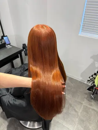 ロング カラー ヘアアレンジ 💗暖色特化ピンク/ 赤髪💗HARUNAのヘアスタイル