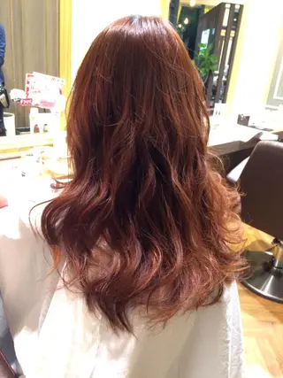 ショート ミディアム セミロング ロング カラー uno pulir所属・トップスタイリスト 永尾拓也のヘアスタイル