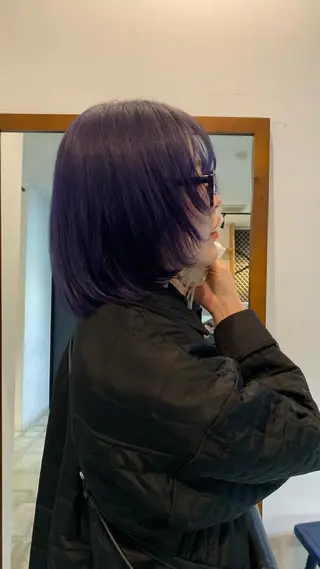 ミディアム カラー キタ リオナのヘアスタイル