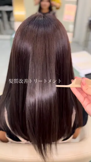 ロング 似合わせカット暖色 カラーhiyonaのヘアスタイル