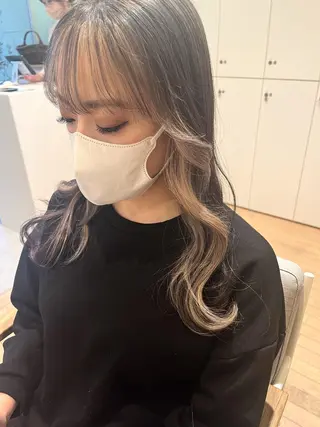 カラー 村松 萌のヘアスタイル