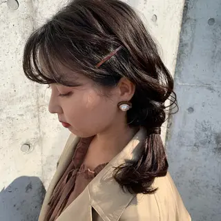 セミロング ヘアアレンジ 🧸 サトウサクネ🧸のヘアスタイル