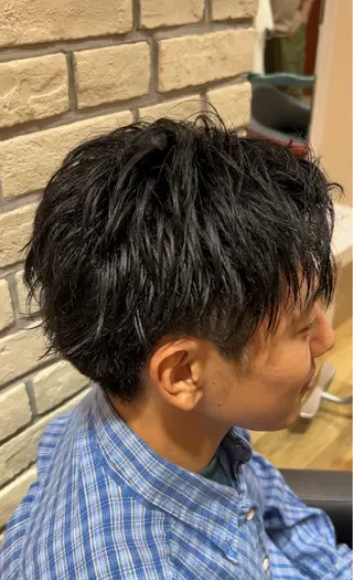 ショート メンズ ✂️ゲンキ メンズパーマ✂️のヘアスタイル