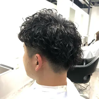 ショート パーマ メンズ RAIA💎ケア ブリーチ&パーマ💎のヘアスタイル