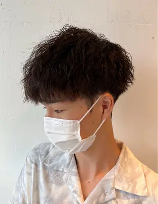 パーマ メンズ ⚡️メンズ/波巻き/ 片岡篤宣/水戸⚡️のヘアスタイル