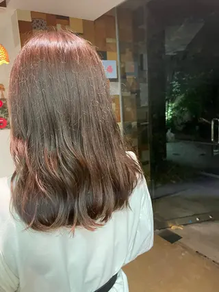 セミロング カラー 岬 弘人のヘアスタイル