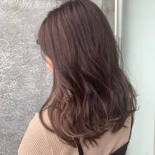 ロング カラー 顔周り/暗髪カラー /アベ マホのヘアスタイル