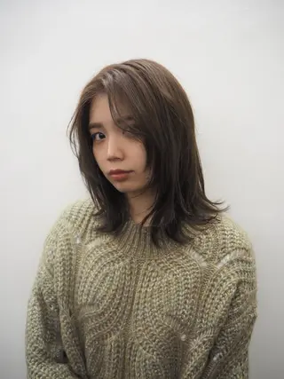 ミディアム カラー Paddle所属・似合わせレイヤー/ レイヤーパーマ/高倉のヘアスタイル