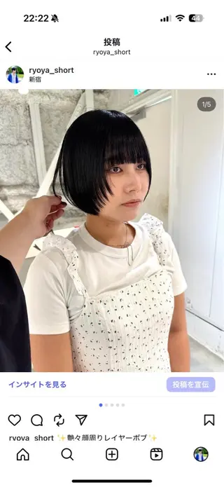 ショート 骨格診断で絶対可愛い ✨丸みショート✨凌弥のヘアスタイル