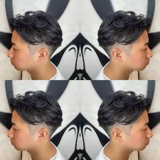 ショート メンズ ⚡️メンズパーマ特化 mens支持◎/忠地のヘアスタイル