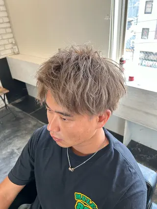 ショート カラー メンズ B TECH by Zen【ビーテックバイゼン】所属・メンズパーマ/京都駅 /メンズ/奥村航平のヘアスタイル