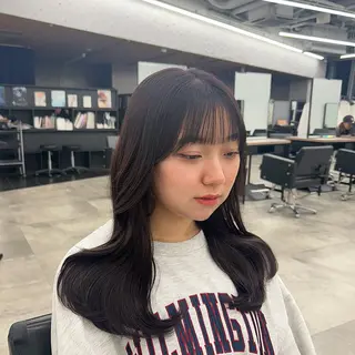 セミロング カラー レイヤー/ボブ/透明 感カラー/nayuのヘアスタイル