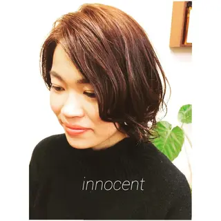 ショート innocent×hairdesign所属・hamada ikumiのヘアスタイル