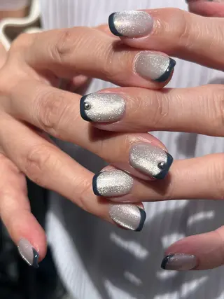 ネイル pu+on. nailworks所属・fuyumi / ニュアンスネイルのネイルデザイン