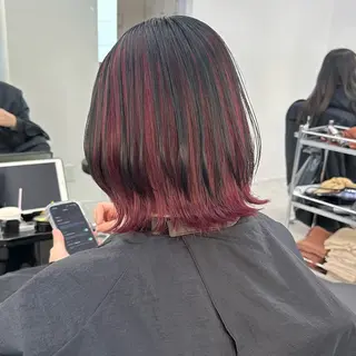 ミディアム REAL 心斎橋所属・ブリーチ/ベージュ/ ピンク🦋ナツミのヘアスタイル