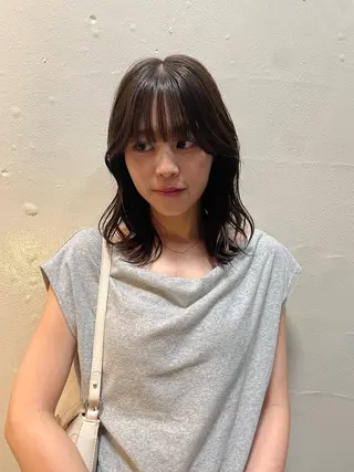 ミディアム ニワ/レイヤーカット /透明感カラー💎のヘアスタイル