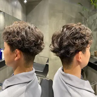 ショート メンズ Agu hair lore沼館店所属・八戸パーマ/メンズパ ーマ/シンゴ。のヘアスタイル