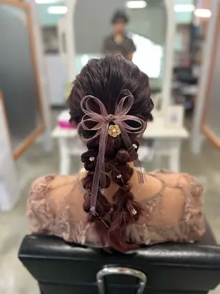 セミロング ヘアアレンジ Style Tのヘアスタイル