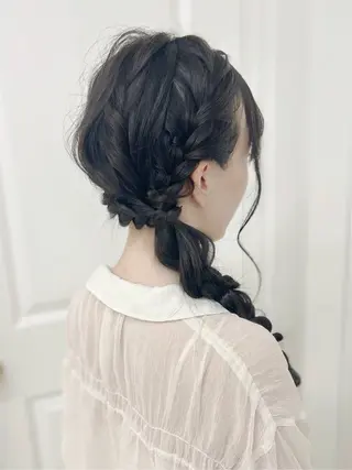 ロング ヘアアレンジ Rayreee 原宿・表参道所属・Miu‎🤍Hair ‎Arrange🎀のヘアスタイル